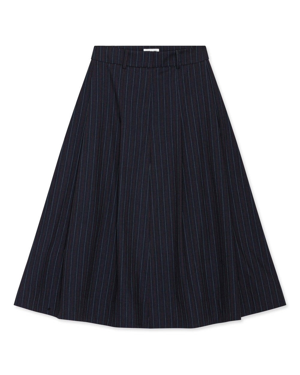 Sabrinna nederdel - Navy Subtle Stripe